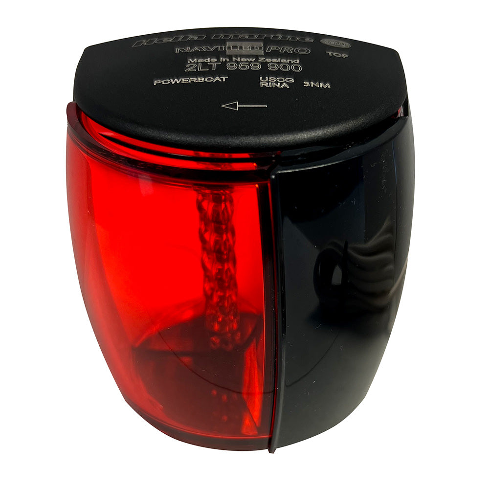 Hella Marine NaviLED PRO Port Navigation Lamp Black 3NM 017460101