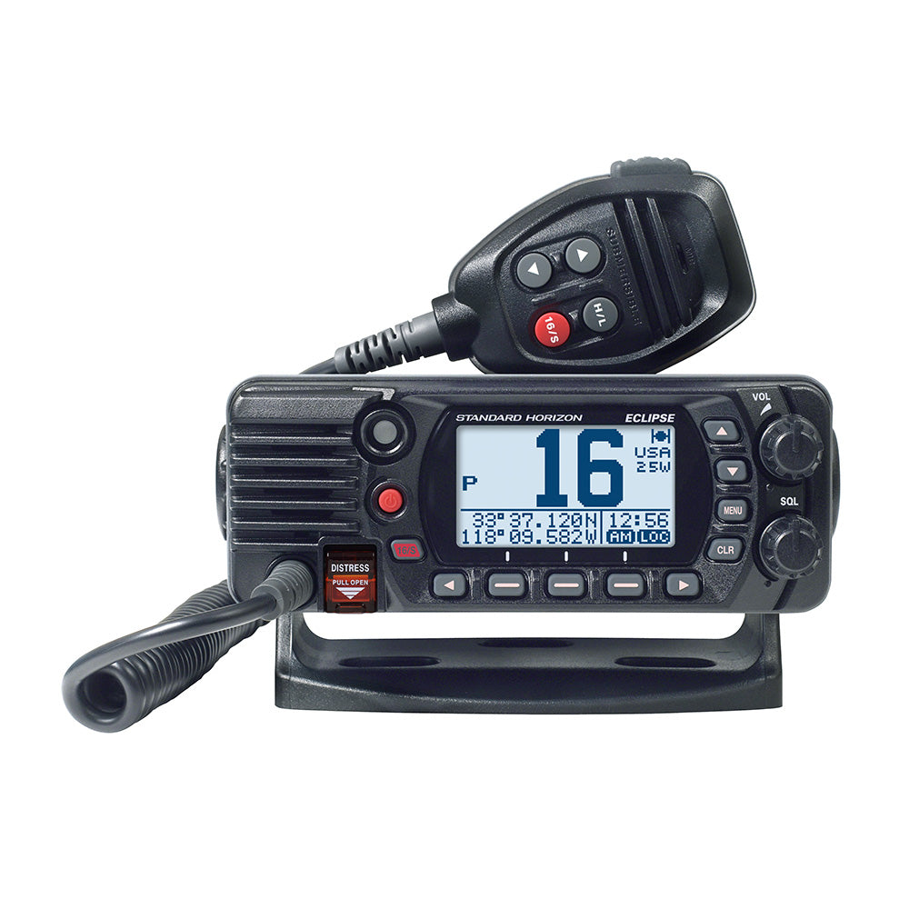 Standard Horizon GX1410B Eclipse Series 25W Fixed Mount VHF Black GX1410B
