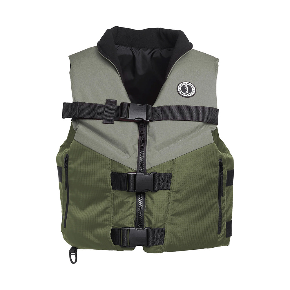 Mustang Accel Foam Vest GreenGrey XL MV4627833XL