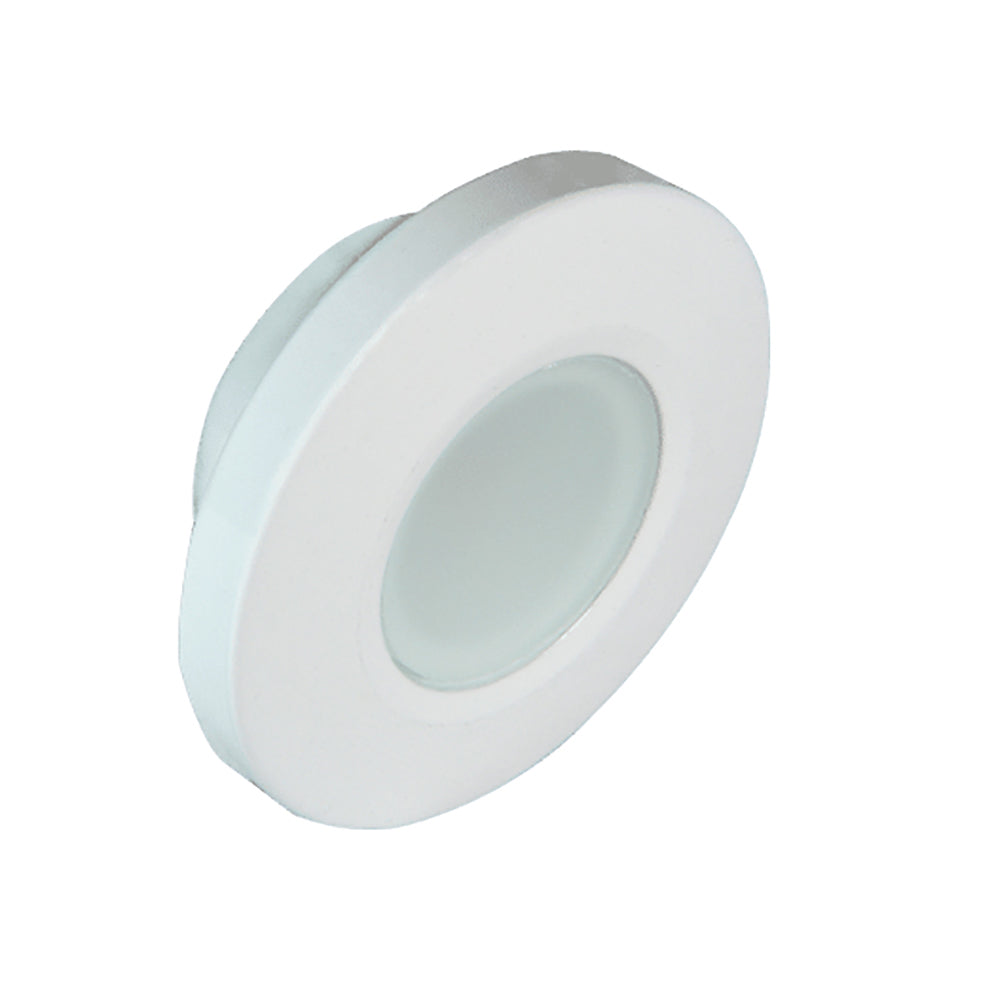 Lumitec Orbit Flush Mount Down Light Spectrum RGBW White Housing 112527