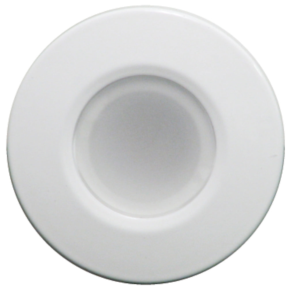 Lumitec Orbit Flush Mount Down Light Spectrum RGBW White Housing 112527