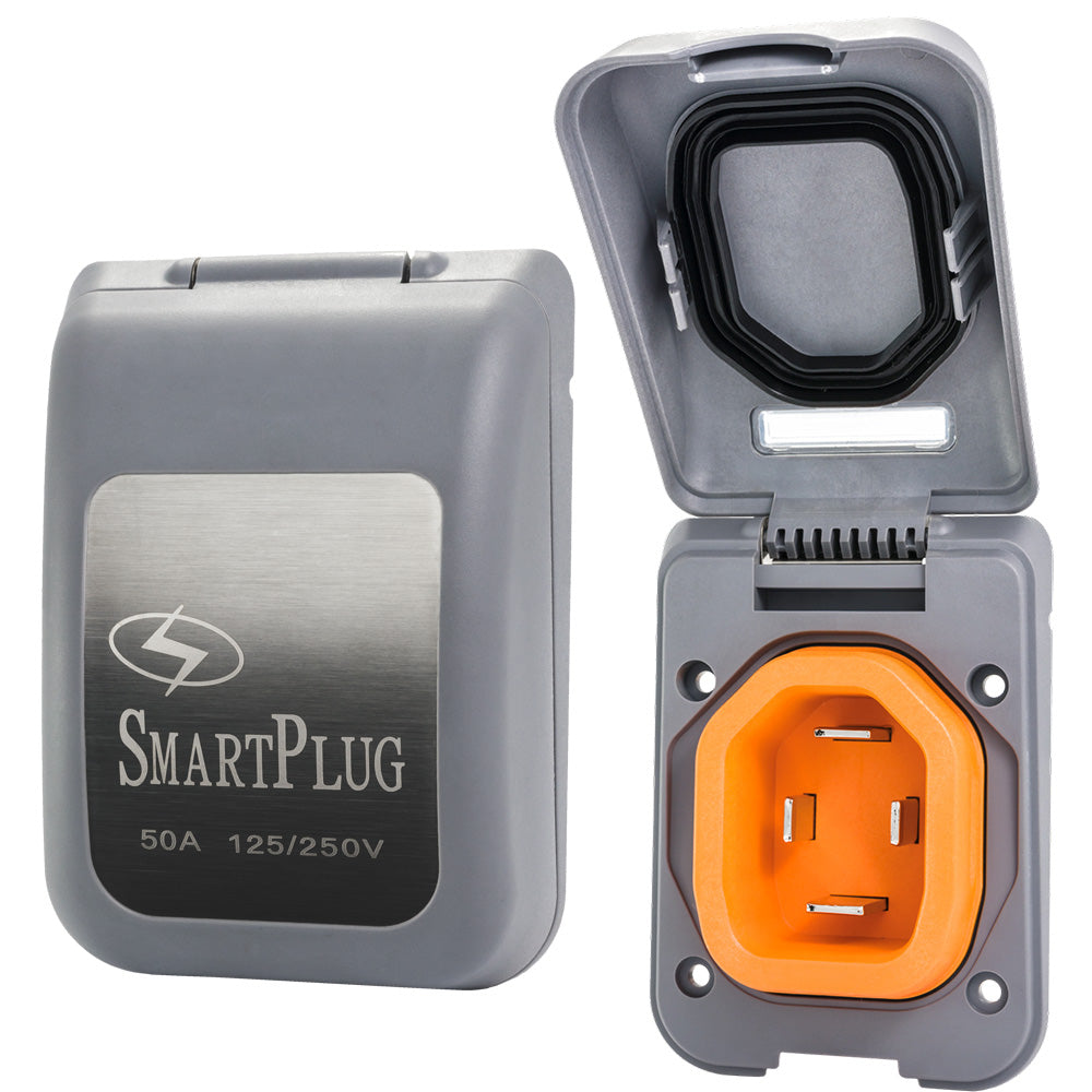 SmartPlug 50 AMP Male NonMetallic Inlet Cover Grey BM50PG