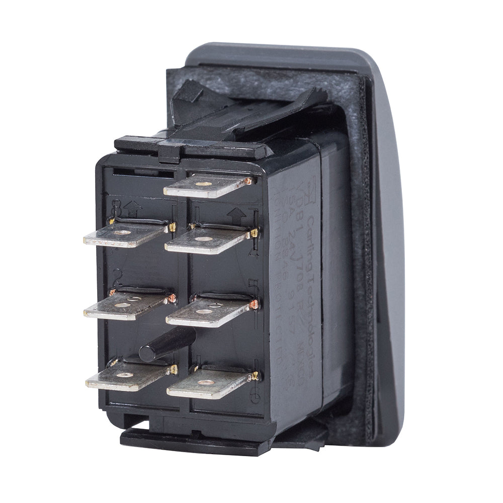 Blue Sea 7939 Contura II Switch DPDT Black ONON 7939