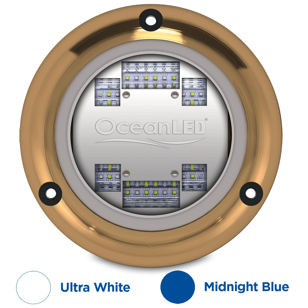OceanLED Sport S3124s Underwater LED Light Ultra WhiteMidnight Blue 012103BW