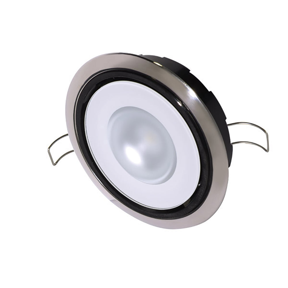 Lumitec Mirage Positionable Down Light Spectrum RGBW Dimming Polished Bezel 115117