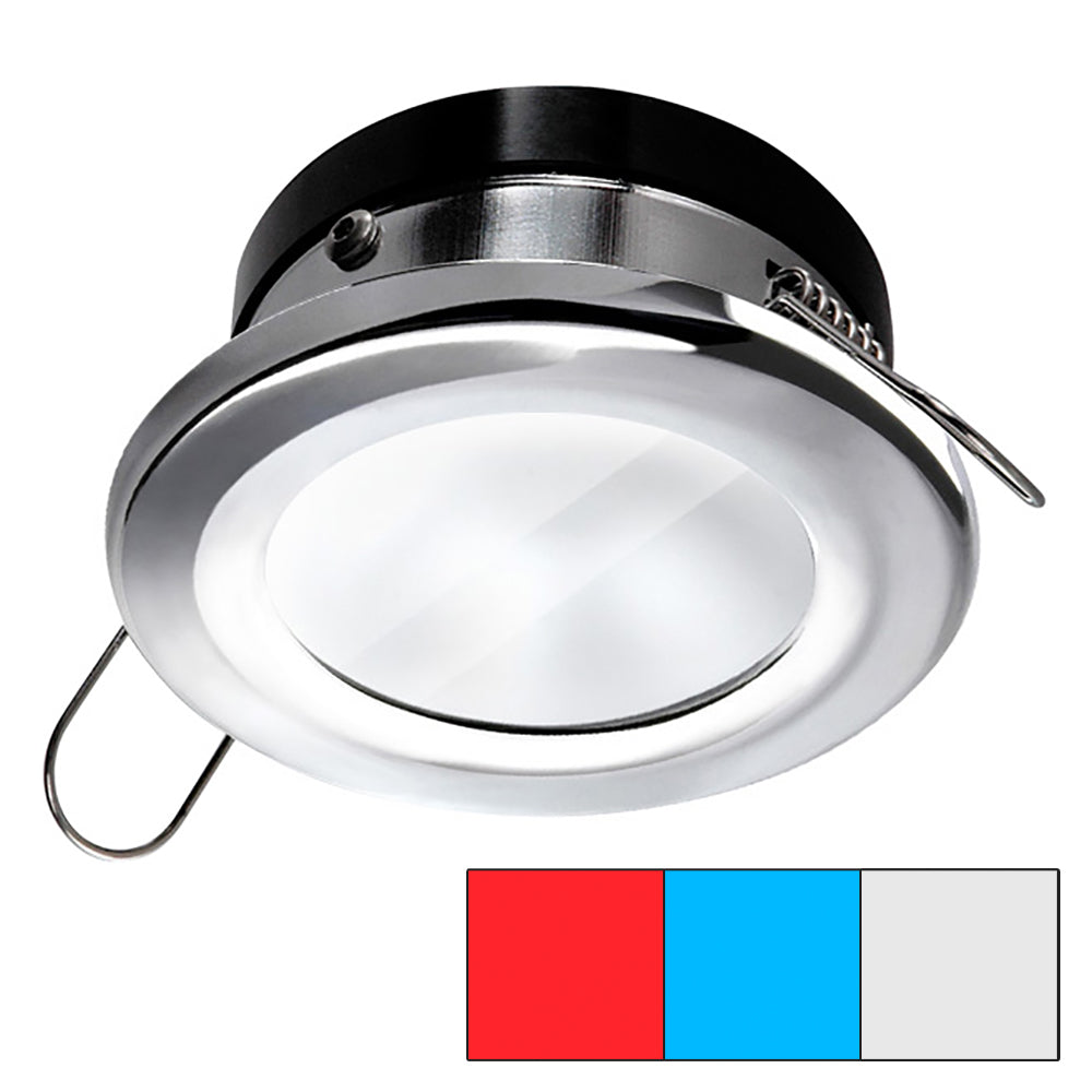 i2Systems Apeiron A1120 Spring Mount Light Round Red Cool White Blue Polished Chrome A1120Z11HAE