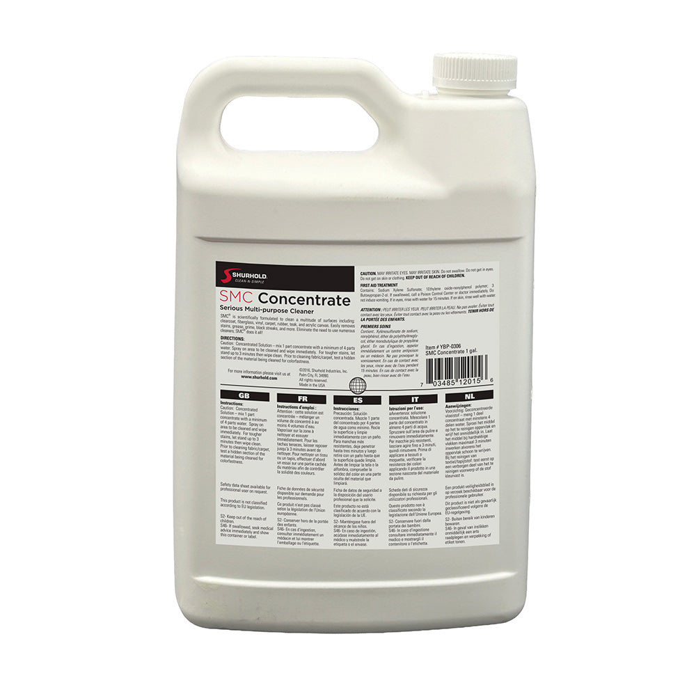 Shurhold Series Multipurpose Marine Cleaner SMC Concentrate 1 Gallon YBP0306