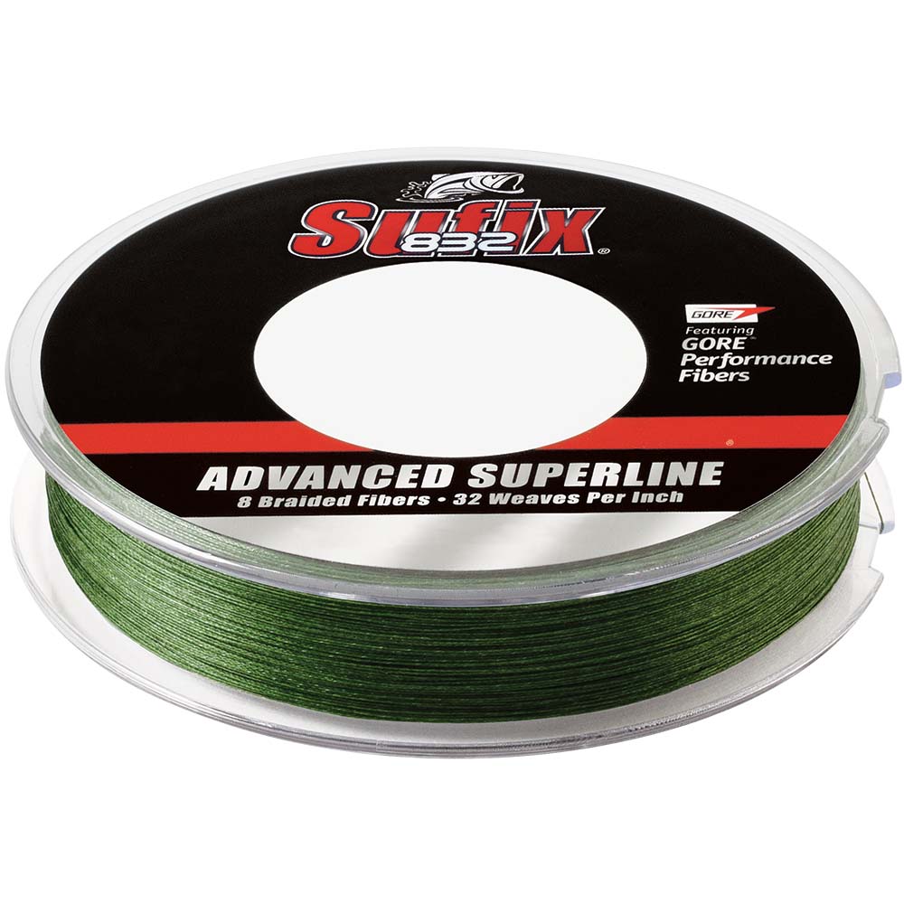 Sufix 832 Advanced Superline Braid 20lb LowVis Green 300 yds 660120G