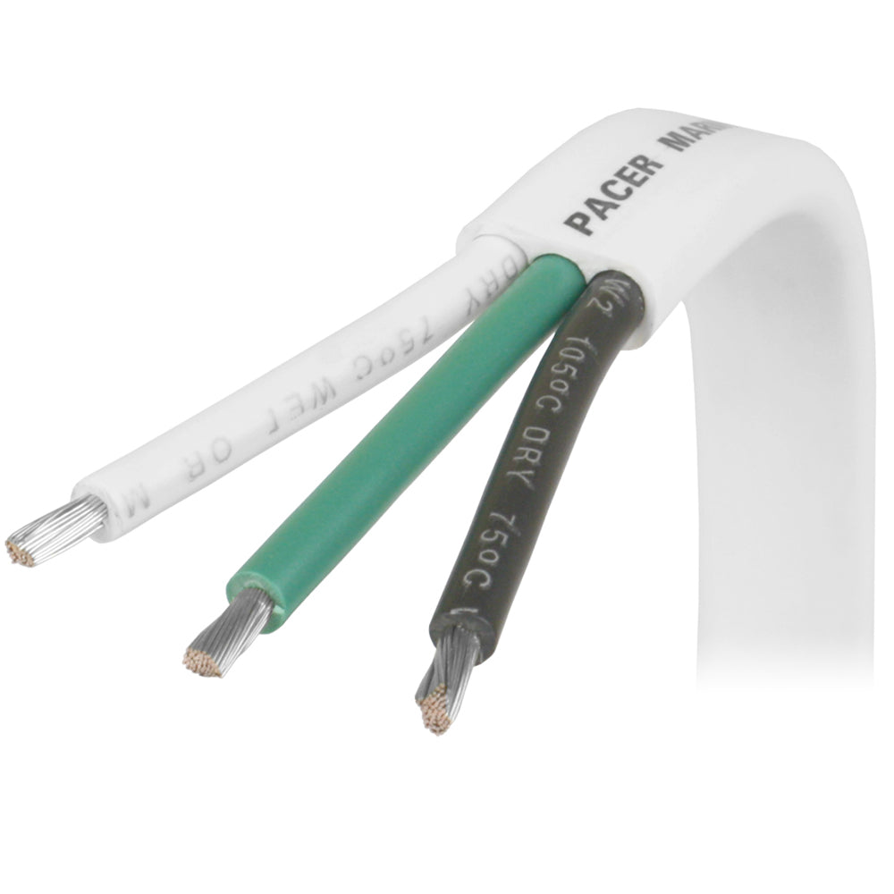 Pacer 163 AWG Triplex Cable BlackGreenWhite 100 W163100