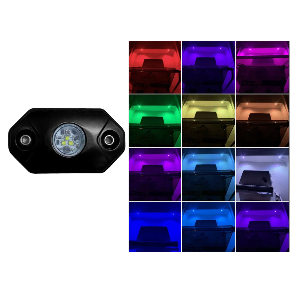 Black Oak Rock Accent Light RGB Black Housing RLRGB