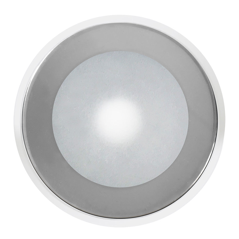 ShadowCaster DLX Series Down Light White Housing RGB Chrome Bezel SCMDLXCCCHRWH