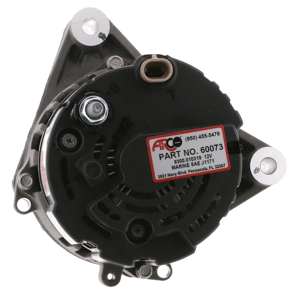 ARCO Marine Premium Replacement Inboard Alternator w55mm MultiGroove Pulley 12V 65A 60073