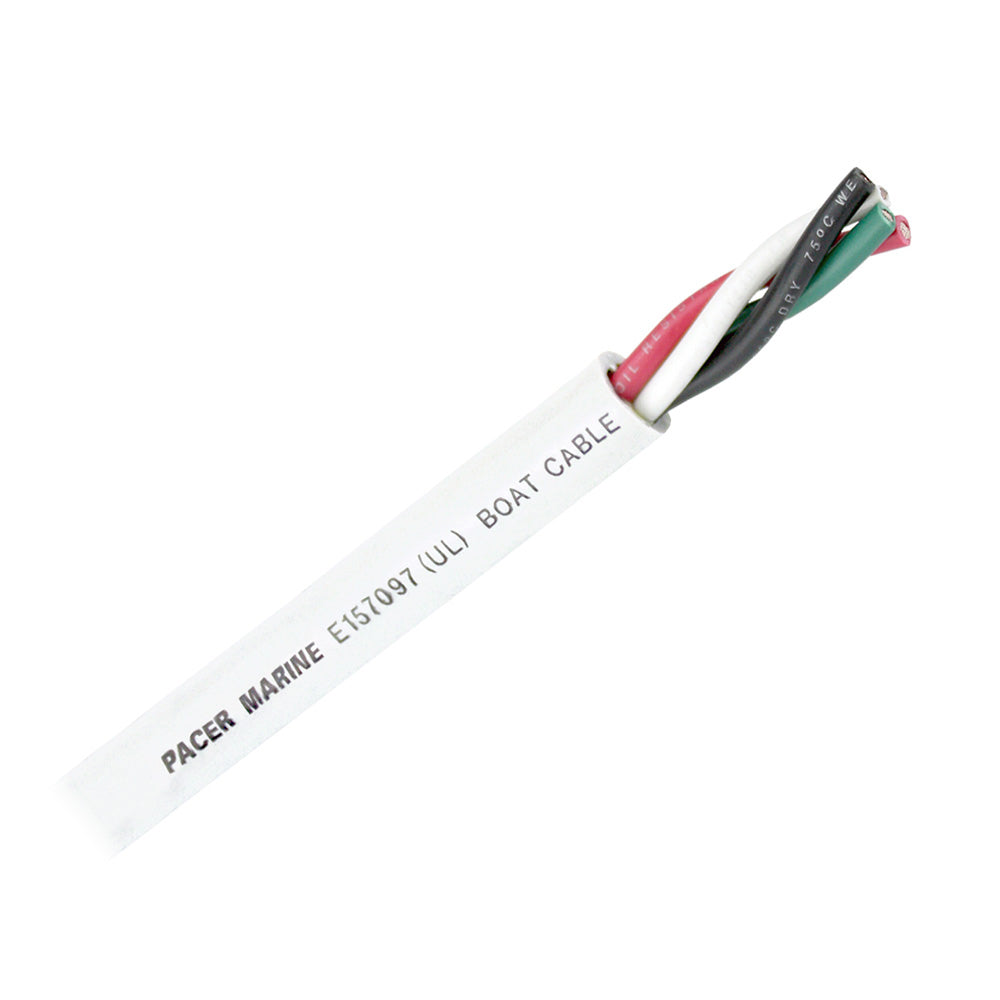 Pacer Round 4 Conductor Cable 100 144 AWG Black Green Red White WR144100
