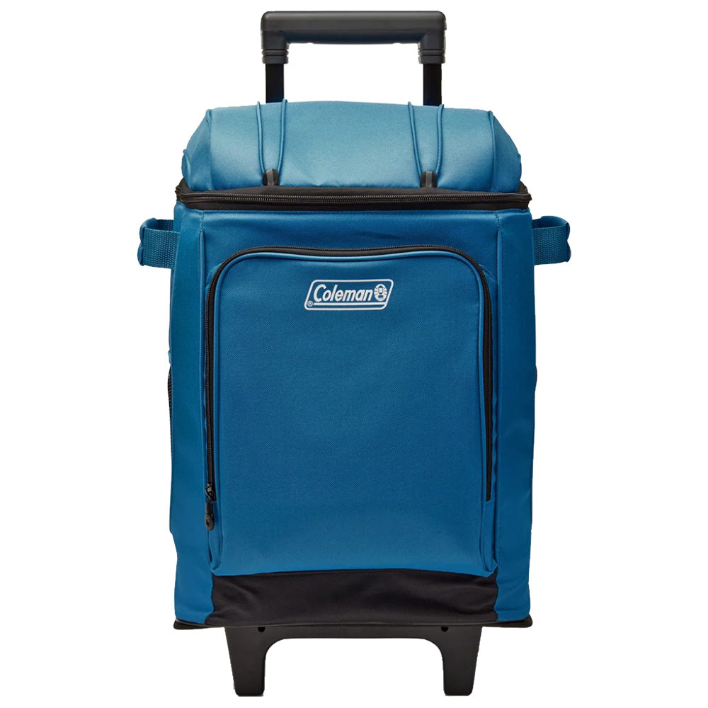 Coleman CHILLER 42Can SoftSided Portable Cooler wWheels Deep Ocean 2158120