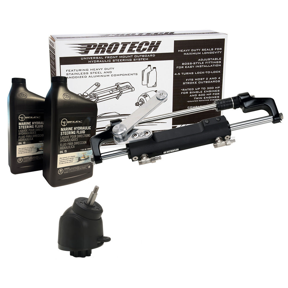 Uflex PROTECH 21 Front Mount Tilt OB Hydraulic System  Includes UP28T Helm Pump Oil UC128TS2 Cylinder  X82 Tilt  No