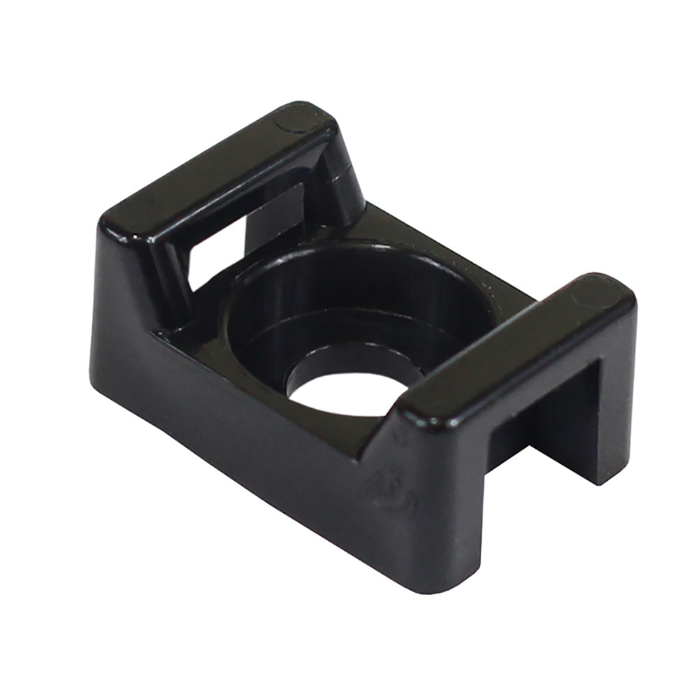 Pacer Screw Down Cable Tie Mount  8 Screw Mount Method  Black  100 Pack CTM2S8BK100