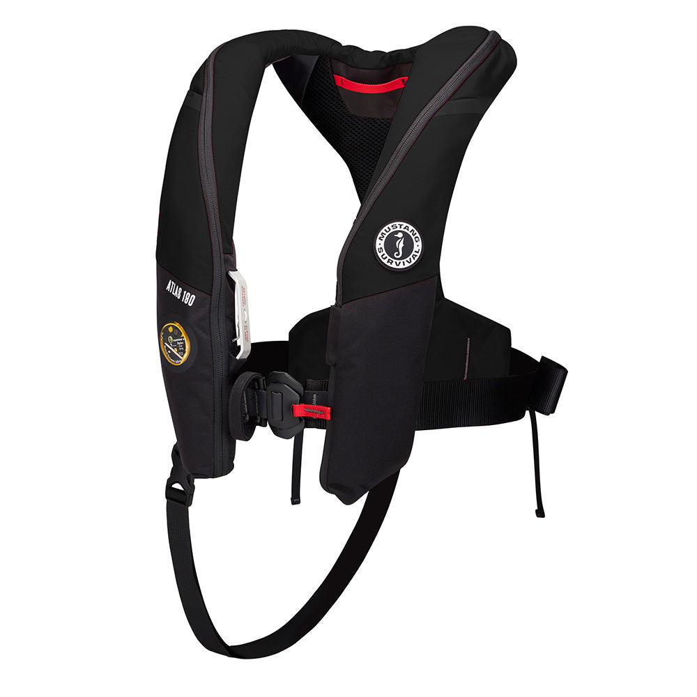 Mustang Atlas 190 DLX Open Ocean Inflatable PFD  Black MD3195E1130