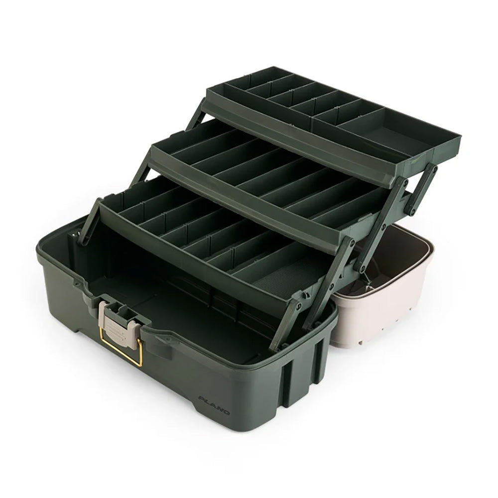 Plano ThreeTray Tackle Box  GreenTan P000407