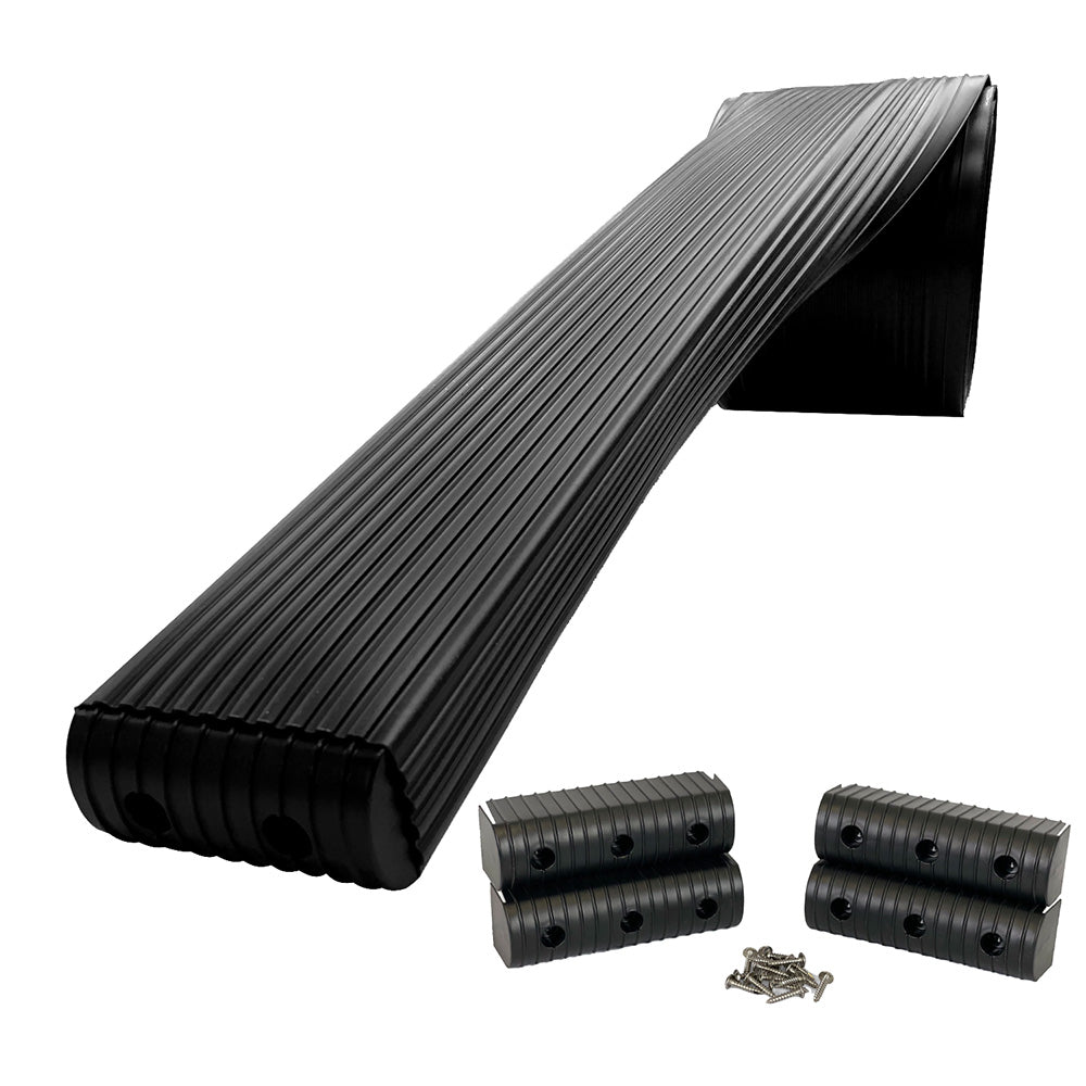 Caliber BunkWrap Kit  Black 16 x 2 x 6 Roll  4 Caps  HRDW Roll  4 Endcaps  Stainless Steel Hardware 23052BK