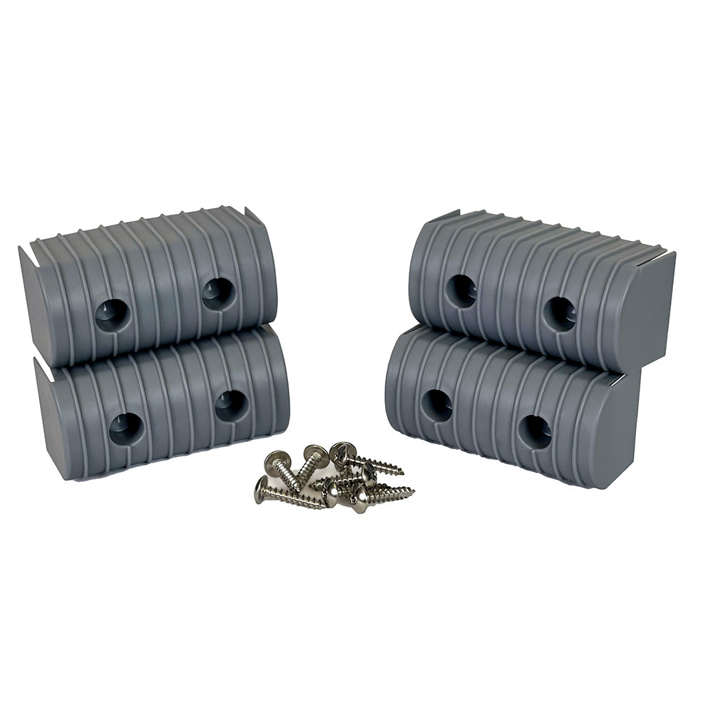 Caliber BunkWrap End Cap 2x4 Grey Accessory Kit wStainless Steel Hardware 4Pack 23051