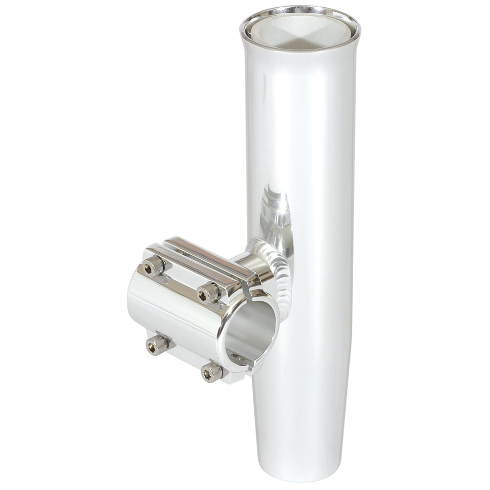 Lees ClampOn Rod Holder  Silver Aluminum  Horizontal Mount  Fits 2375  238 OD Pipe RA5205SL