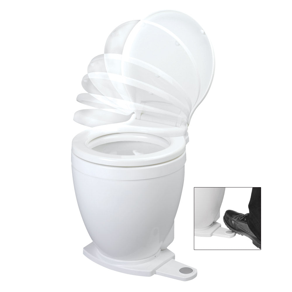 Jabsco Lite Flush Electric 12V Toilet wFootswitch 585000012