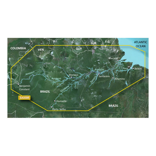 Garmin BlueChart g3 HD  HXSA009R  Amazon River  microSDSD 010C106620