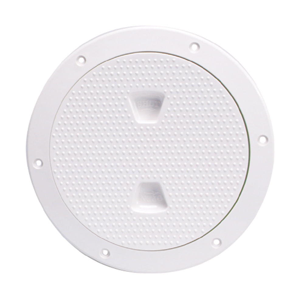 Beckson 6 NonSkid ScrewOut Deck Plate  White DP62W