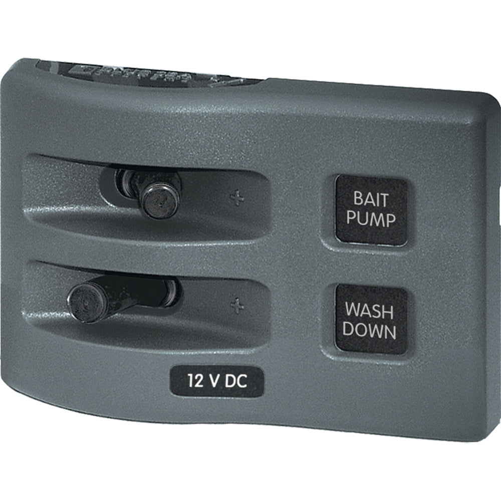 Blue Sea 4303 WeatherDeck 12V DC Waterproof Switch Panel  2 Position 4303