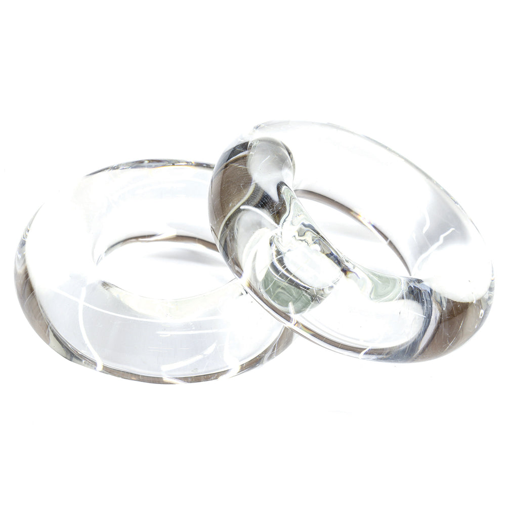 Tigress Glass Outrigger Rings  Pair 88650