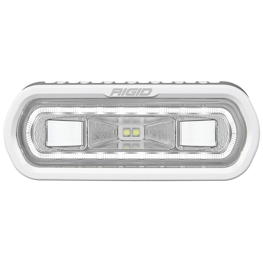 RIGID Industries SRL Series Marine Spreader Light  White Surface Mount  White Light wWhite Halo 51100