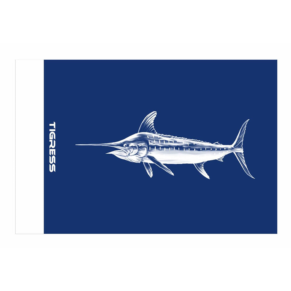 Tigress Blue Marlin Release Flag  12 x 18 88422
