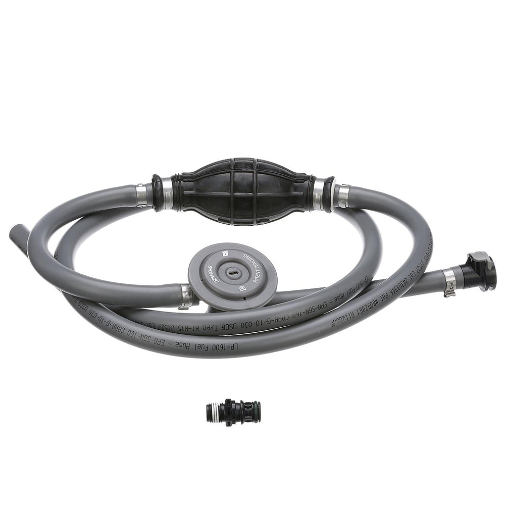 Attwood Universal Fuel Line Kit  38 Dia x 6 Length wSprayless Connectors  Fuel Demand Valve 93806UUSD7