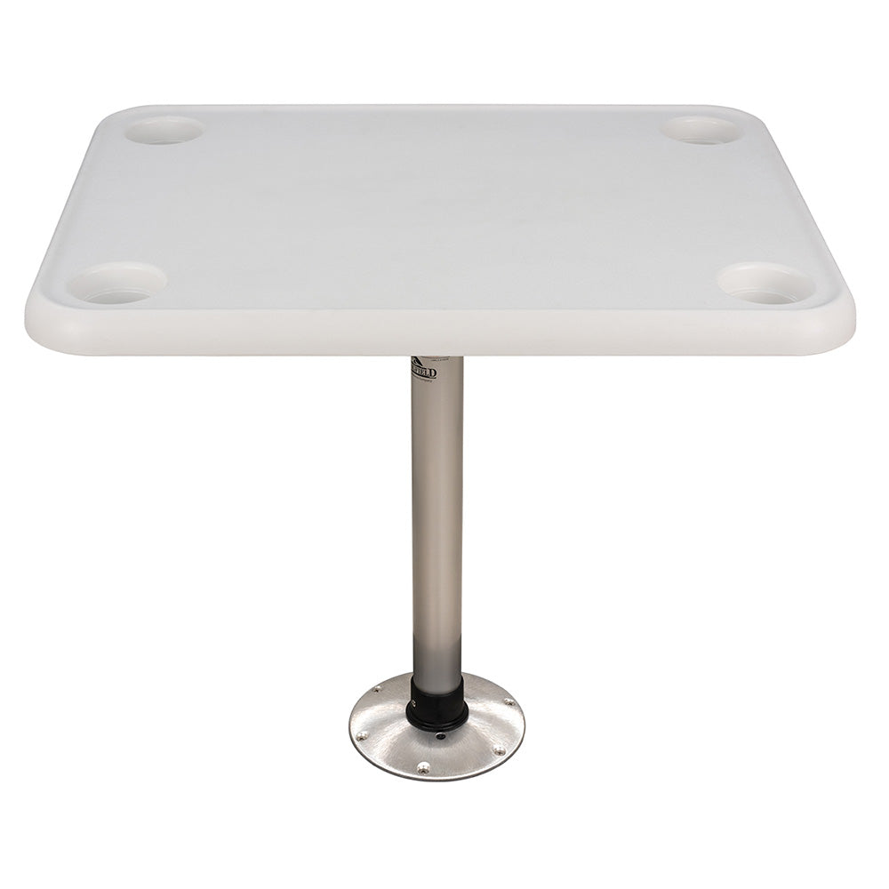 Springfield 16 x 28 Rectangle Table Package  White ThreadLock 1690107